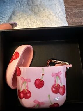 Velvet Caviar Cherries Air Pods Case NEW